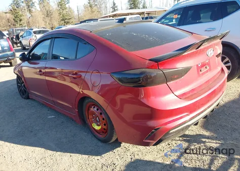 2018 Hyundai Elantra Sport from USA, damaged, VIN KMHD04LB0JU453773